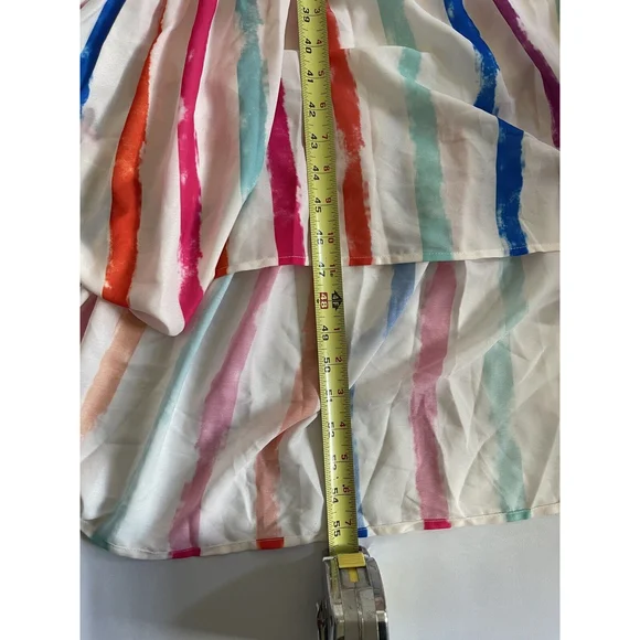 Aura Striped High To low Flowy Dress size Small - Picture 6 of 9